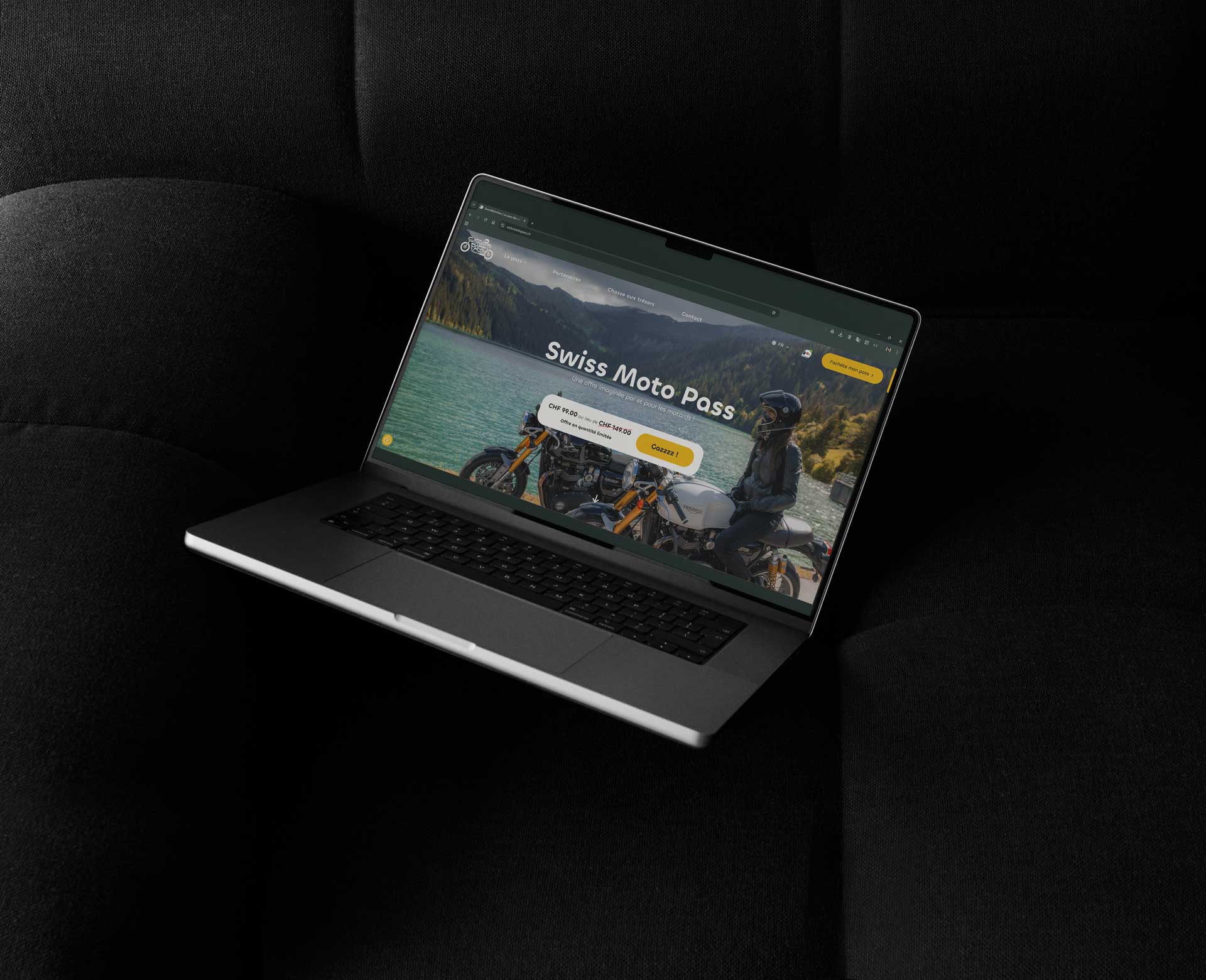 Site Swiss Moto Pass sur desktop